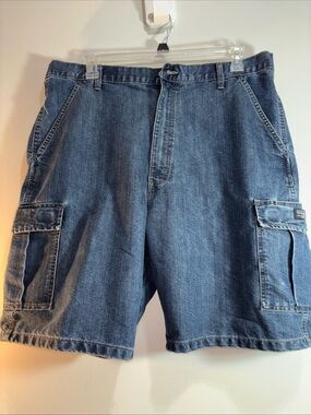 Wrangler Authentic Issue Men's Denim Cargo Shorts - Blue. 979. SOLD